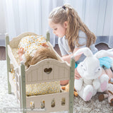 ROBUD Wooden Baby Doll Bed