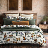 Stonewashed Cotton Canvas Coverlet