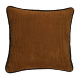 Corduroy Faux Leather Pillow