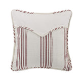 Prescott Red Stripe Envelope Throw Pillow