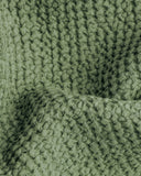 Forest green waffle throw blanket