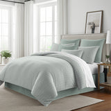 Walker Stripe Sage Coverlet Set