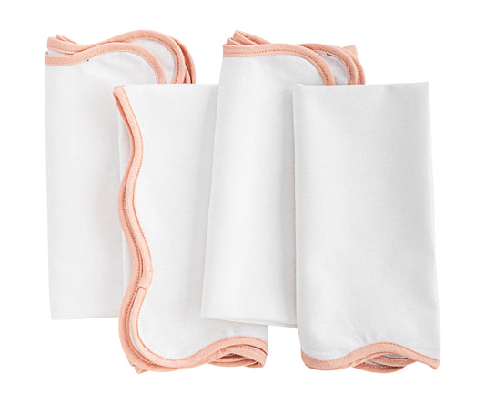 Pink Scalloped Napkin