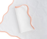 Beige Scallop Napkins - Embroidered Napkins