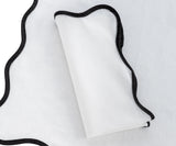 Beige Scallop Napkins - Embroidered Napkins