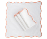 Pink Scalloped Napkin