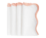 Pink Scalloped Napkin