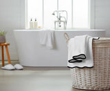 Black and White Bath Towels