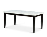 Westby 6 Piece Marble Top Set (Table, Bench & 4 Side Chairs)