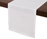 White Table Runner - 100% Linen