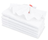 White Fabric Napkins - 22 inch
