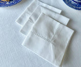 Cotton Hemstitched Napkins - 18 Inch