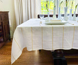 Gold Lurex Metallic Tablecloth