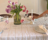 Metallic Thread Linen Napkins
