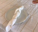 Metallic Thread Linen Napkins