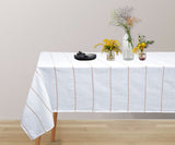 Linen Tablecloth - Striped Rectangle Tablecloth