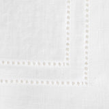 White Hemstitch Linen Napkins
