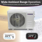Pioneer® Quantum Ultra™ 9,000 BTU 23 SEER2 115V High-Wall Ductless Energy-Star Mini-Split Air Conditioner Inverter Heat Pump Full Set
