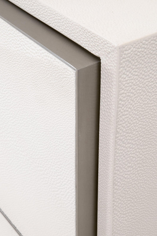 Wynn Shagreen 3-Drawer Nightstand