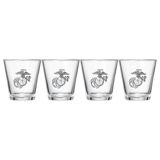 Marine Whiskey & Wine Glasses Set of 4
