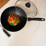 XD Nonstick Wok with Glass Lid | Made in Switzerland