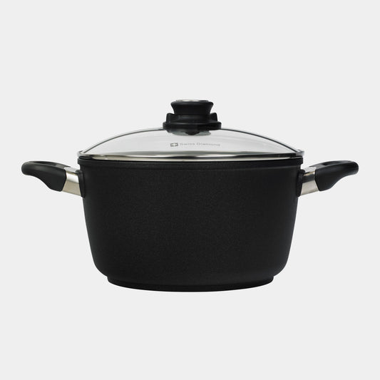 XD Nonstick Stock Pot with Glass Lid | Made in Switzerland