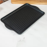 XD Nonstick 17" x 11" Double-Burner Grill | Made in Switzerland