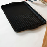 XD Nonstick 17" x 11" Double-Burner Grill/Griddle Combo | Made in Switzerland