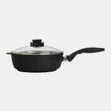 XD Nonstick Saute Pan with Glass Lid - Induction | Made in Switzerland