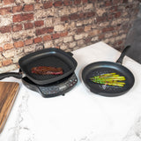 XD Nonstick 2-Piece Set - Fry Pan & Grill Pan - Induction | Made in Switzerland