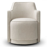 Yisa Modern Swivel Linen Upholstered Dining Chair (Set of 2)