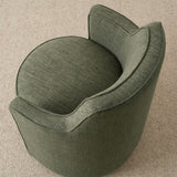 Yisa Modern Swivel Small Barrel Chair (1-Piece)