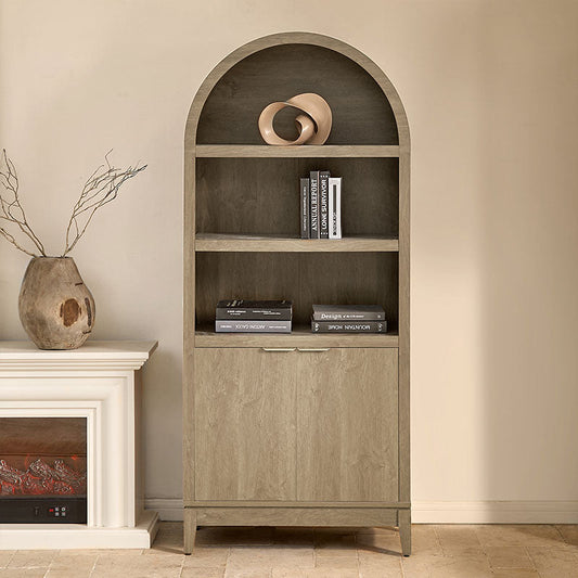 Victoria Modern  Curved Top Bookcase