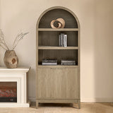 Victoria Modern  Curved Top Bookcase