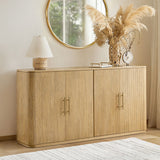 Ivan Fluted Premium Wood Cabinet