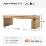 Matilde Electric Standing Coffee Table Desk with Storage