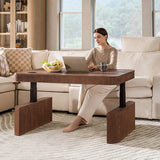 Matilde Electric Standing Coffee Table Desk with Storage