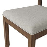Amaya Rustic Modern Farmhouse Solid Wood Dining Chair,Set of 2