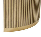 American Modern Fluted Space Saving Table and Chairs & Storage Cabinet Sets (Optional Types)