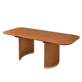 American Modern Fluted Space Saving Table and Chairs & Storage Cabinet Sets (Optional Types)