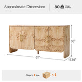 Contemporary Burl Veneer Cabinet for Stylish Living