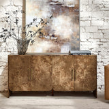 Contemporary Burl Veneer Cabinet for Stylish Living