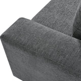 Terra Cloud 139" Boneless Sectional Sofa with Table - Deep-Seated Sectional for Modern Living Rooms