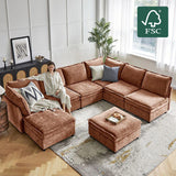 Harmetrix Oversized Soft Sectional Couch with Storage