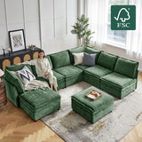 Harmetrix Oversized Soft Sectional Couch with Storage