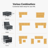 Harmetrix Oversized Soft Sectional Couch with Storage
