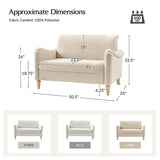 4-Piece Striped Farmhouse Living Room Set (Sofa, Loveseat, Recliner & Lift-Top Coffee Table