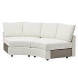 Aeris Modern Curved Sectional Parts & Components