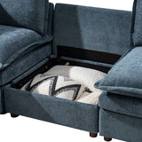 Victoria Oversized Modular Sectional Sofa with Hidden Storage and Removable Slipcovers