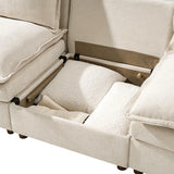 Victoria Oversized Modular Power Reclining Sectional Sofa with Hidden Storage